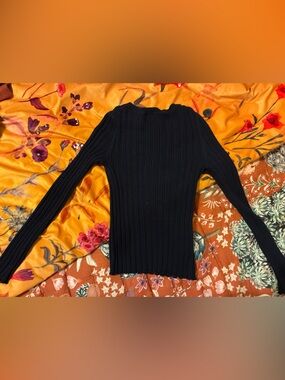 Boden Dark Blue Ribbed Long Sleeve Too